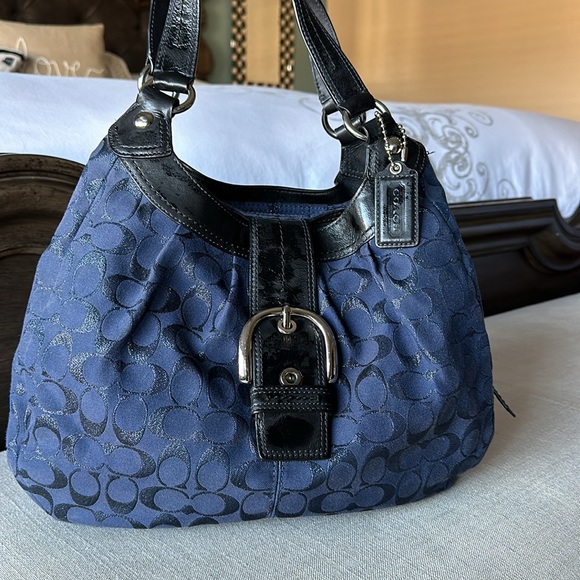Authentic Coach Bag Blue - Picture 2 of 8